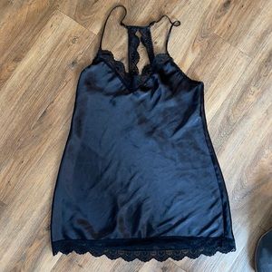 Silk/ lace mini slip dress